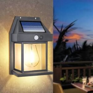 Solar Powered Motion Sensor Outdoor Wall Light